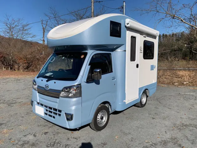 キャンピングカーレンタル東名横浜の軽キャンピングカー「JPスターハッピー1プラス」