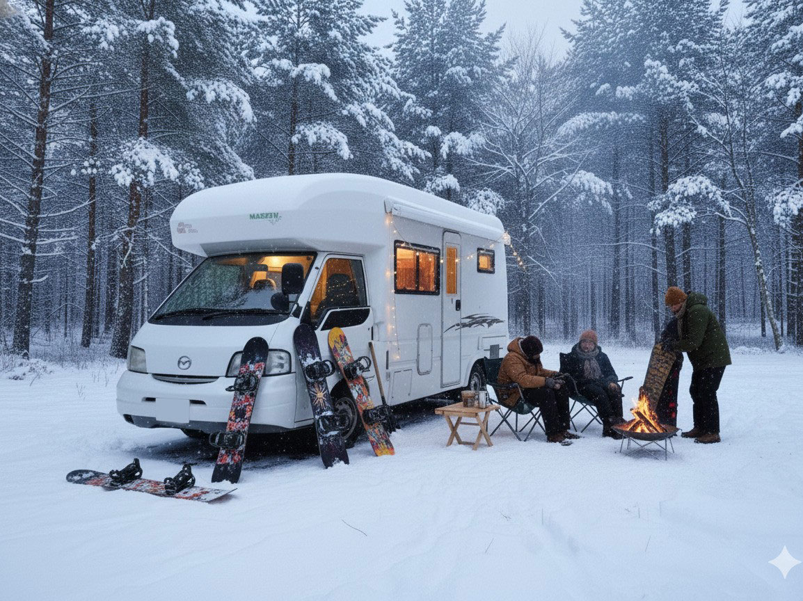 ペットドライブレンタカーのキャンピングカー「マンボウ」
