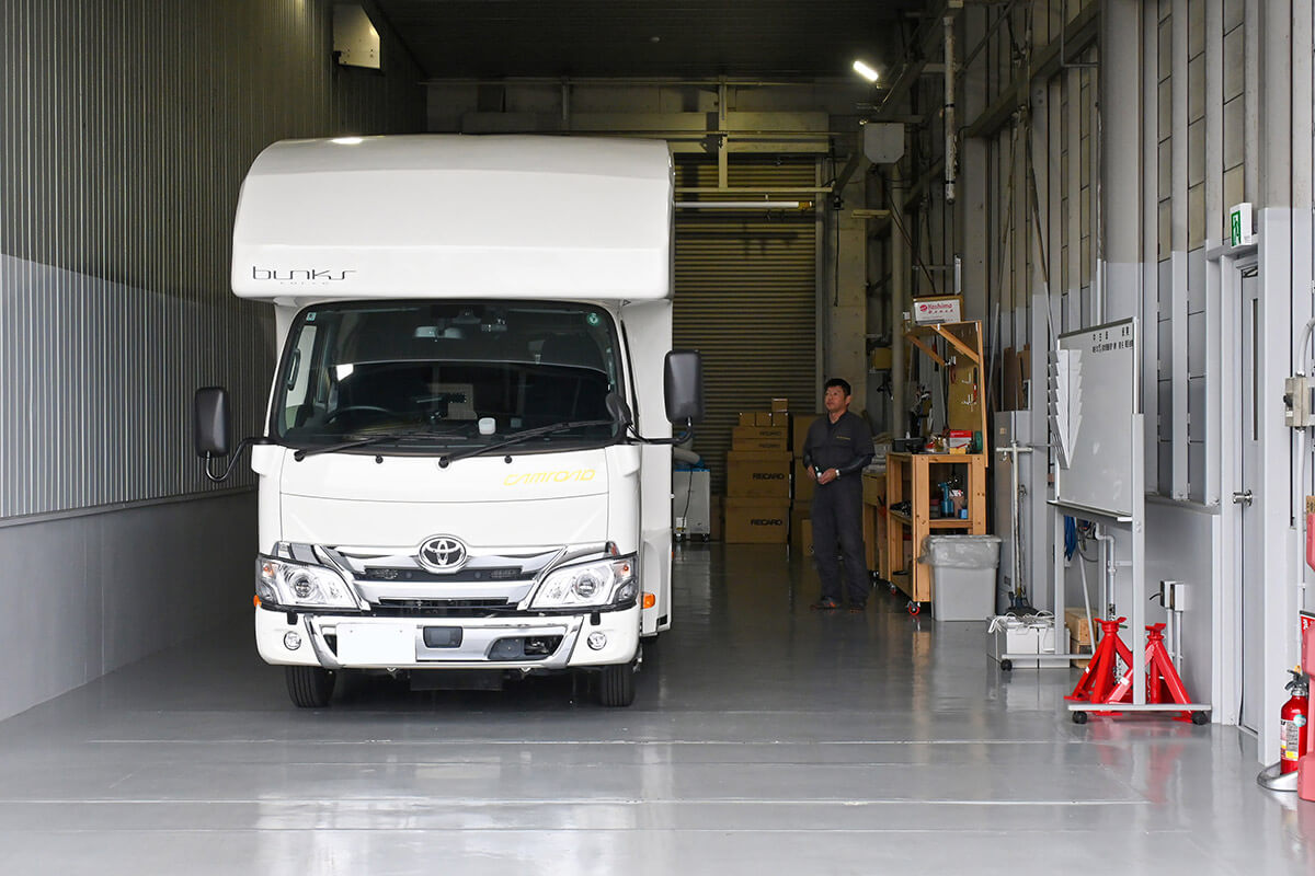 バンテックレンタカー山形店のメンテナンス施設