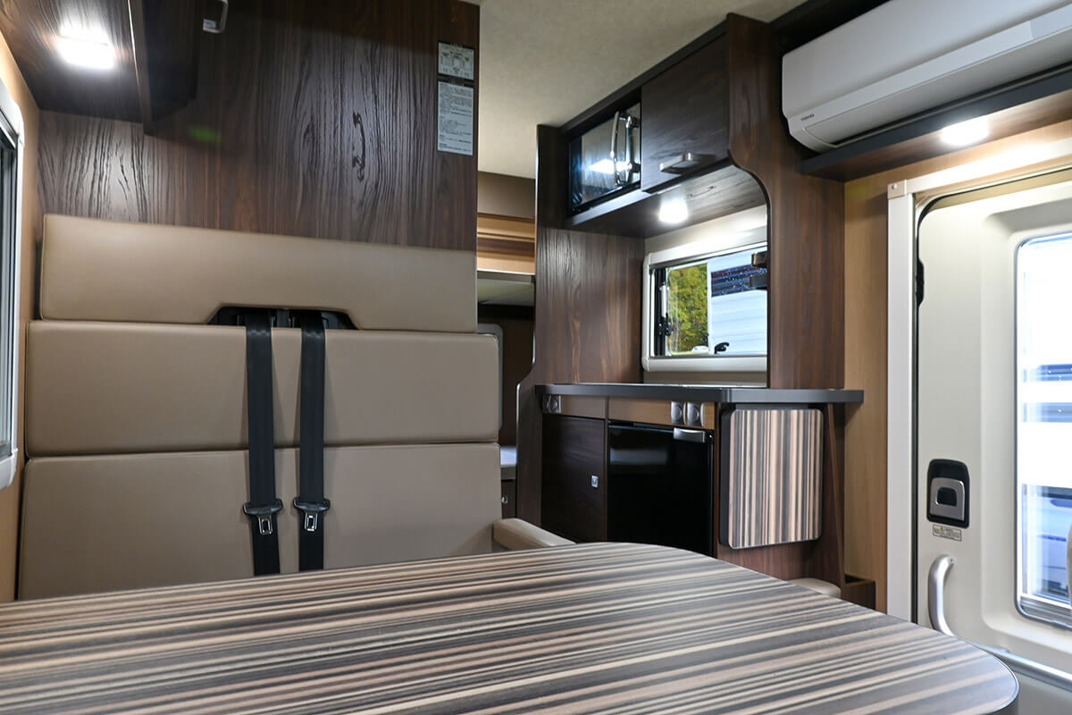 バンテックレンタカー山形店のレンタル車両の車内