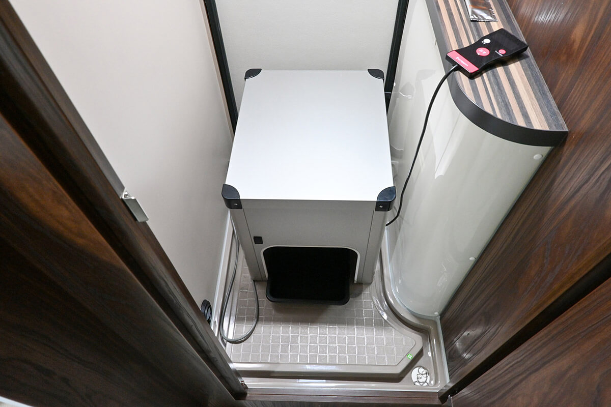 オプションの水を使わないトイレ「ラップル」